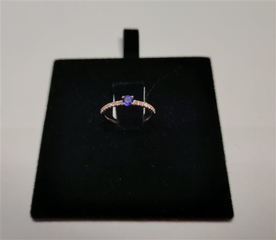 Ring Crivelli Woman in Rose Gold Smeraldo 234-4575-20-BLU - 234-4575-20-BLU